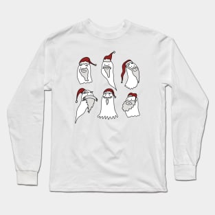 Santa Ghost Long Sleeve T-Shirt